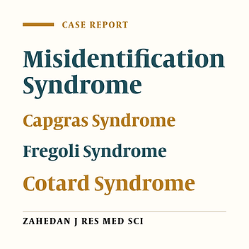 Coexistence of Reverse Capgras Syndrome, Subjective Double and Cotard Syndrome