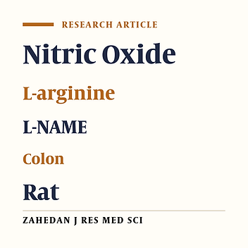 Stereological Analysis of Colon Under Exposure of L-Arginine and L-NAME in Female Wistar Rats