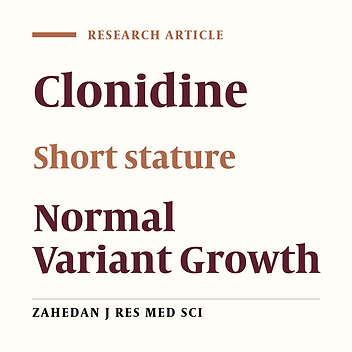 The Effect of Clonidine Therapy on Height and Growth Velocity in Constitutional Growth and Puberty Delay
