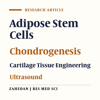 Cover image of the article: Ultrasound Effect on Gene Expression of Sex Determining Region Y-box 9 (SOX9) and Transforming Growth Factor β Isoforms in Adipose Stem Cells