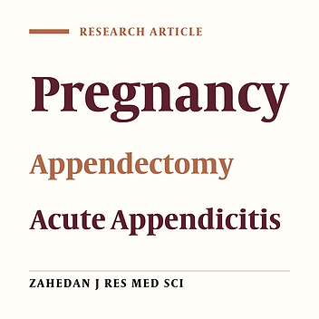 Appendicitis in Pregnancy: Presentation, Management and Complications