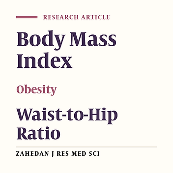 Appropriate Cutoff Points for Body Mass Index and Waist-To-Hip Ratio for a Large Sample of Adult in Bandar Abbas, Iran