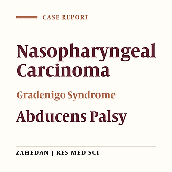 Gradenigo Syndrome as the Form of Presentation of Nasopharyngeal