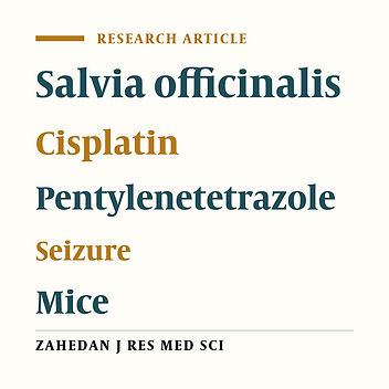 Salvia Officinalis and Cisplatin Effects on Pentylenetetrazole Induced Seizure Threshold