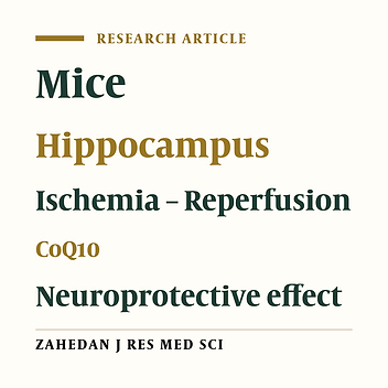 An Assay of Bax and Bcl2 Expression in Mice Hippocampus Following Ischemia- Reperfusion Treatment with CoQ10