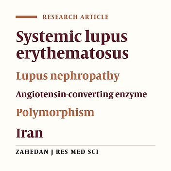 Association of DD Genotype of Insertion/Deletion Polymorphism of Angiotensin-Converting Enzyme Gene with Systemic Lupus Erythematosus and Lupus Nephropathy