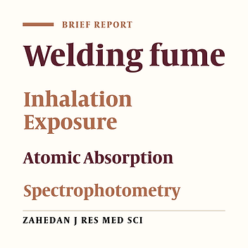 Measuring the Amount of Nickel and Iron Oxide in the Breathing Zone of Welders