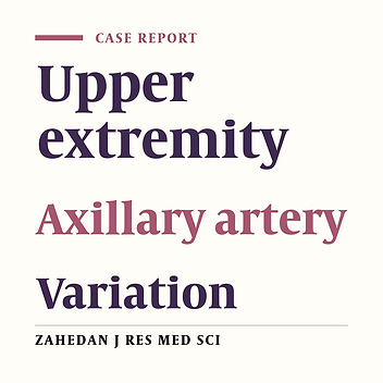 Abnormal Branching Pattern of the Axillary Artery