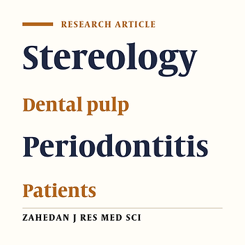 Stereological Analysis of the Dental Pulp in Patients with Advanced Periodontitis