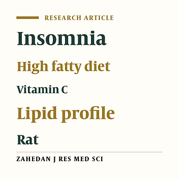 Effect of Partial Sleep Deprivation on Lipid Profile in High Fat Diet-Fed Rats in the Presence and Absence of Vitamin C