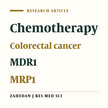 Investigation of the Genes MDR1/MRP1 and Their Relationship with Clinical and Para-Clinical Characteristics of Colorectal Cancer