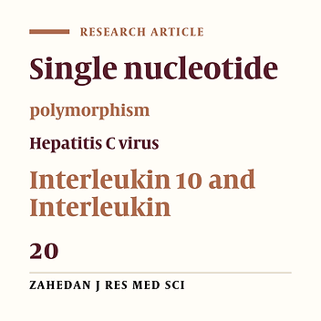 Study of Association between Interleukin 20 Polymorphism (Rs1518108) and Chronic Hepatitis C Infection