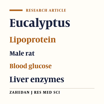 The Comparison of Eucalyptus Aqueous Extract and Insulin on Blood Sugar and Liver Enzymes in Diabetic Male Rats