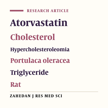 The Effects of Portulaca Oleracea Alcoholic Extract on Induced Hypercholesteroleomia in Rats
