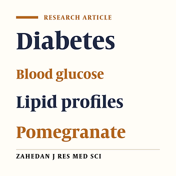 Effect of Concentrated Pomegranate Juice Consumption on Glucose and Lipid Profile Concentrations in Type 2 Diabetic Patients