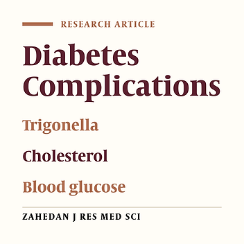Effect of Hexanic and Alcoholic Extracts of Fenugreek Seed in Male Diabetic Rats