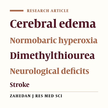 The Role of Oxygen Radicals in Reducing Cerebral Edema Caused by Normobaric Hyperoxia Pretreatment in Rat Model of Stroke