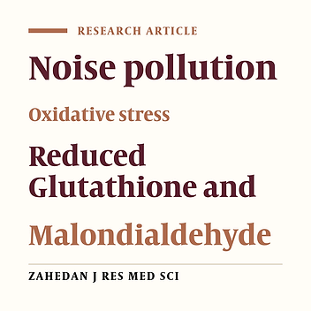 Exposure to Noise Pollution and Its Effect on Oxidant and Antioxidant Parameters in Blood and Liver Tissue of Rat