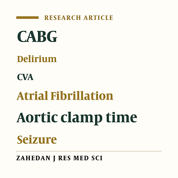 Risk Factors of Early Neurologic Complications after CABG Surgery