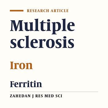 Serum Iron and Ferritin in Patients with Multiple Sclerosis