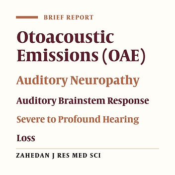 Prevalence of Auditory Neuropathy in a Population of Children with Severe to Profound Hearing Loss