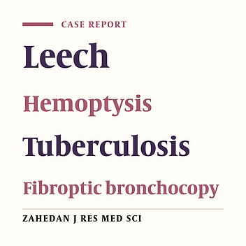 Hemoptysis Caused by Leech Infestation: A Unique Case