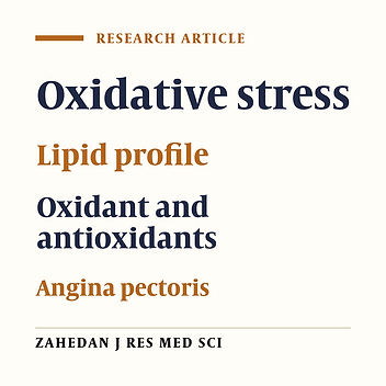 A Study on Oxidative Stress in Patients with Angina Pectoris Admitted to Coronary Care Unit