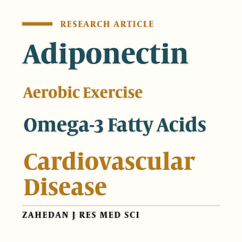 Interaction Effect of 8-Week Aerobic Exercise and Omega-3 Fatty Acid Supplementation on Plasma Adiponectin Concentration