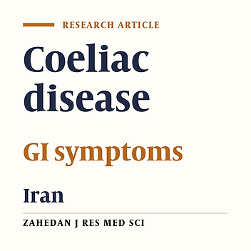 Coeliac in Patients with Gastrointestinal Symptoms: A Population-Based Study in Tehran