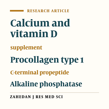 The Influence of Nine-Week Intensive Aerobic Exercises, Calcium and Vitamin D Supplementation on the Metabolic Response of Bone Formation Biomarkers