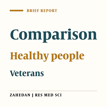 Comparing the Level of Stress on War Veterans and Healthy People