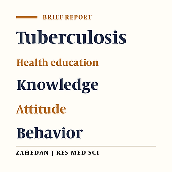 Health Education Program and Tuberculosis Preventive Behaviors