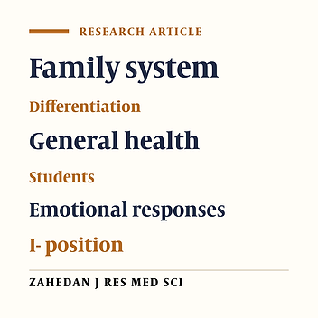 Study of Differentiation of Self and General Health in High School Students