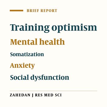 Efficacy of training optimism on general health