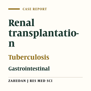 Gastrointestinal Tuberculosis in a Renal Transplant Recipient Presenting with Intestinal Perforation