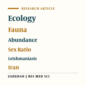 Some Ecological Characteristics of Phlebotomine sandflies in a Focus of Cutaneous Leishmaniasis, Chabahar, Iran