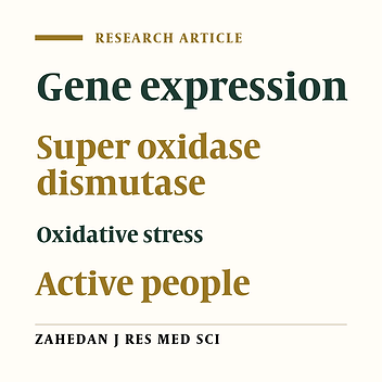 Comparing of Cu/Zn SOD Gene Expression of Lymphocyte Cell and Malondialdehyde Level in Active Men and Women after Physical Training