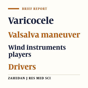 Comparison of the Varicocele Frequency in Mouth Organ Musician and Drivers