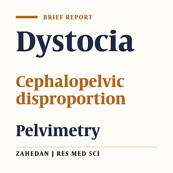 The Diagnostic Accuracy of External Pelvimetry to Predict Dystocia in Nulliparous Women