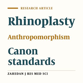 Changes in Canon Cosmetic Standards after Rhinoplasty and Its Association with Patients Satisfaction Level