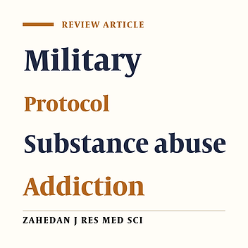 Prevention and Treatment of Substance Abuse in Military Personnels