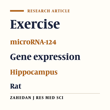 Effect of Different Intensities of Short Term Aerobic Exercise on Expression of miR-124 in the Hippocampus of Adult Male Rats