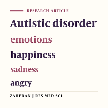 Comparing Diagnostic Ability of Basic Emotional States in Children with High Performance Autism Disorder with Normal Peers