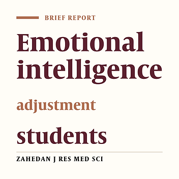 Study of Relationship between Emotional Intelligence and Educational Adjustment in Pre-University Girl Students of Tehran in 2008