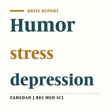 Relationship of Humor and Negative Life Events with Depression among Students