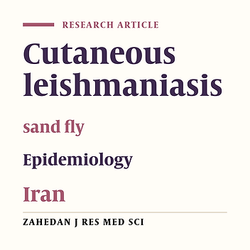 Cutaneous leishmaniasis in Hamadan, Iran (2004-2010)