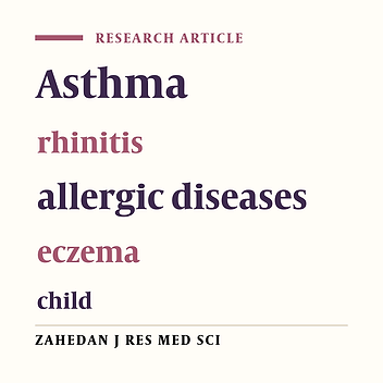 Prevalence of asthma symptoms and allergic diseases with ISSAC method in children, Shiraz 2009