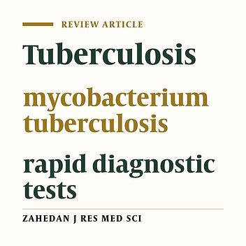 Rapid diagnostic tests for tuberculosis