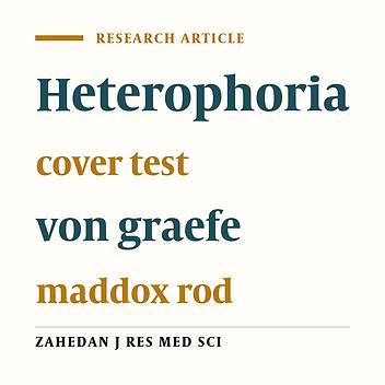 Comparison of measured heterophoria with objective and subjective methods with attention to motor eye dominancy