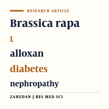 Protective effect of turnip root ethanolic extract on early diabetic nephropathy in the rats